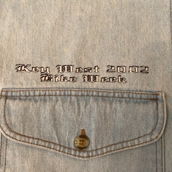 VintageY2K Cutoff Sleeveless Bike Week Shirt - Picture 3 of 7